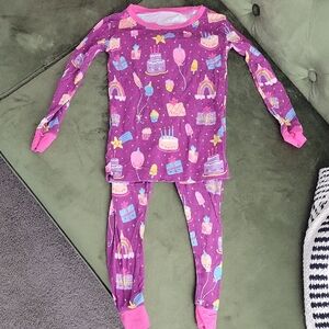 Purple Kids Pajamas with Fun Prints